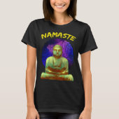 Namaste Buddha in Space Tシャツ (正面)