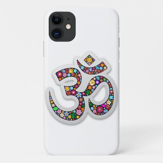 Namaste Floral Yoga Symbol Case-Mate iPhoneケース (裏面)