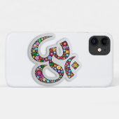 Namaste Floral Yoga Symbol Case-Mate iPhoneケース (裏面(横))