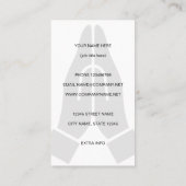 Namaste hands together logo名刺テンプレート 名刺 (裏面)