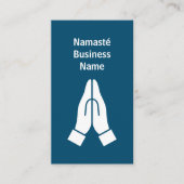 Namaste hands together logo名刺テンプレート 名刺 (正面)