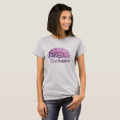 Namaste Mandala purple Tシャツ (正面フル)