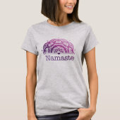 Namaste Mandala purple Tシャツ (正面)