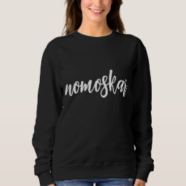 Namasté Modern Black Meditation Spiritual Yoga スウェットシャツ