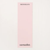 Namaste Modern Name Peachy Pink Meditation Style ヨガマット (裏面)