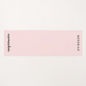 Namaste Modern Name Peachy Pink Meditation Style ヨガマット (正面(横))