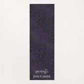 Namaste Personalize Elegant Purple Black Leopard ヨガマット (正面)