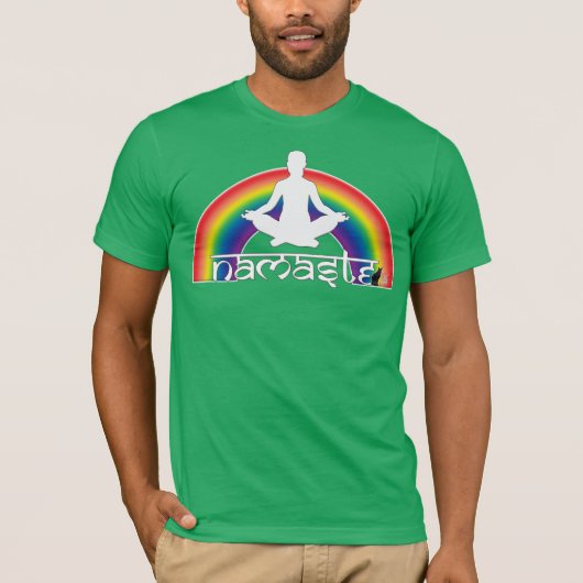 Namaste Rainbow Intentions Tシャツ (正面)