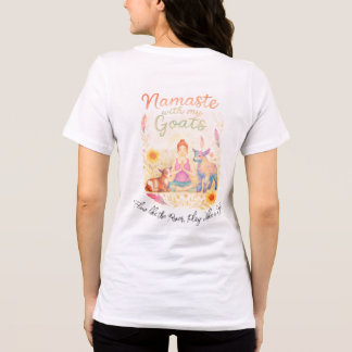 Namaste with my Goats Yoga Tee トライブレンドＴシャツ