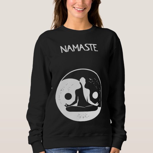 Namaste Yin Yang Meditation スウェットシャツ (正面)