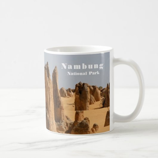 Nambung National Park, Pinnacles Desert，オーストラリア コーヒーマグカップ (右)