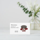 NameあなたのBicycle Companyのロゴをカスタマイズ 名刺 (スタンド正面)