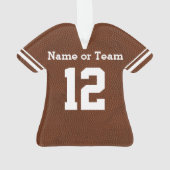 NAMEとクールNUMBERを持つサッカーオーナメント オーナメント (裏面)