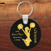 NAMEとYEARパーソナライズされたを持つ応援キーホルダー キーホルダー (正面)
