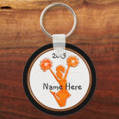 NAMEとYEARパーソナライズされたを持つ応援キーホルダー キーホルダー (正面)