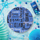 NAMEカスタマイズ可能なパーティープレート表サービス ペーパープレート (パーティー)