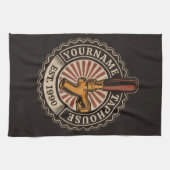 NAMEクラフトパーソナライズされたビールタップハウスブルワリーバー キッチンタオル (横)