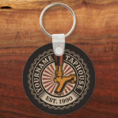 NAMEクラフトパーソナライズされたビールタップハウスブルワリーバー キーホルダー (正面)