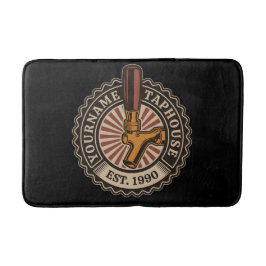 NAMEクラフトパーソナライズされたビールタップハウスブルワリーバー バスマット