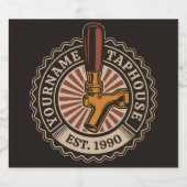 NAMEクラフトパーソナライズされたビールタップハウスブルワリーバー ビールラベル (シングルラベル)