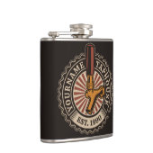 NAMEクラフトパーソナライズされたビールタップハウスブルワリーバー フラスク (右)