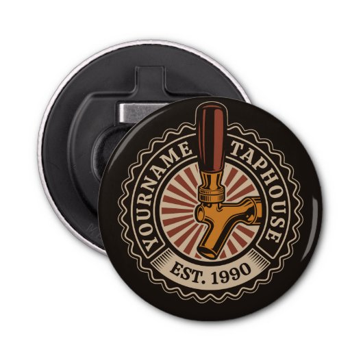 NAMEクラフトパーソナライズされたビールタップハウスブルワリーバー 栓抜き (正面)