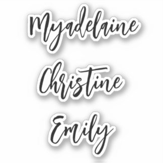 Nameシンプルスタンプ シール