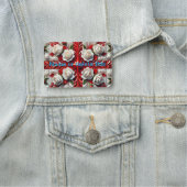 Nameタグと英語バラデザイン 名札 (インサイチュ)