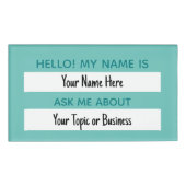 Nameタグ頼についてこんにちは 名札 (正面)