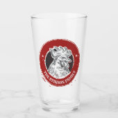 NAMEチキンパーソナライズされたカントリーカスタムルースター タンブラーグラス (正面)