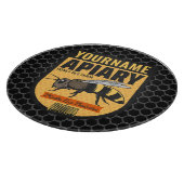 NAMEハニーパーソナライズされたビー養蜂場 カッティングボード (角)