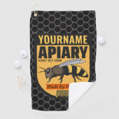 NAMEハニーパーソナライズされたビー養蜂場 ゴルフタオル (インサイチュ)