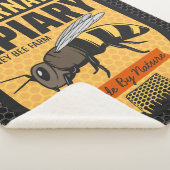 NAMEハニーパーソナライズされたビー養蜂場 シェルパブランケット (3/4)