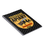 NAMEハニーパーソナライズされたビー養蜂場 ノートブック (右側)