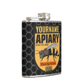 NAMEハニーパーソナライズされたビー養蜂場 フラスク (右)