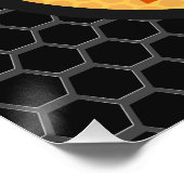 NAMEハニーパーソナライズされたビー養蜂場 ポスター (コーナー)