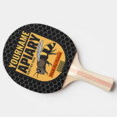 NAMEハニーパーソナライズされたビー養蜂場 卓球ラケット (横)