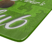 NAMEパーソナライズされたゴルファーGreen Golf Courseクラブ カッティングボード (角)