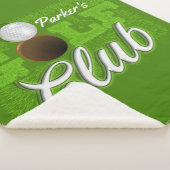 NAMEパーソナライズされたゴルファーGreen Golf Courseクラブ シェルパブランケット (3/4)