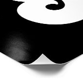 NAMEパーソナライズされたテニス選手ラケットボールコート ポスター (コーナー)