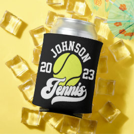 NAMEパーソナライズされたテニス選手ラケットボールコート 缶クーラー