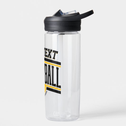 NAMEパーソナライズされたバレーボール選手スクールチーム ウォーターボトル (左面)