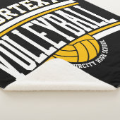 NAMEパーソナライズされたバレーボール選手スクールチーム シェルパブランケット (3/4)