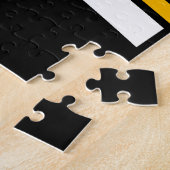 NAMEパーソナライズされたバレーボール選手スクールチーム ジグソーパズル (側面)