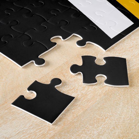 NAMEパーソナライズされたバレーボール選手スクールチーム ジグソーパズル (側面)