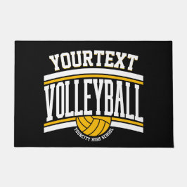 NAMEパーソナライズされたバレーボール選手スクールチーム ドアマット