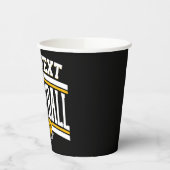 NAMEパーソナライズされたバレーボール選手スクールチーム 紙コップ (左)