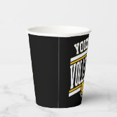 NAMEパーソナライズされたバレーボール選手スクールチーム 紙コップ (右)