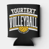 NAMEパーソナライズされたバレーボール選手スクールチーム 缶クーラー (裏面)