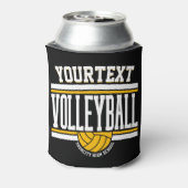 NAMEパーソナライズされたバレーボール選手スクールチーム 缶クーラー (缶裏面)